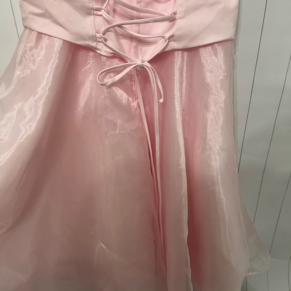 Pink girl dress with bolero - Picture 4 of 10